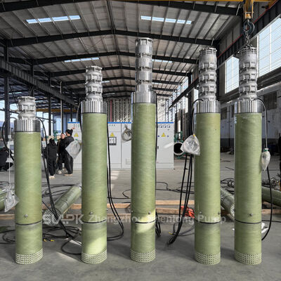 Vertical Stainless Steel Submersible Pump High Pressure Outlet Size 8 Inch 10 Inch 12 Inch 16 Inch Water Transfer Solution