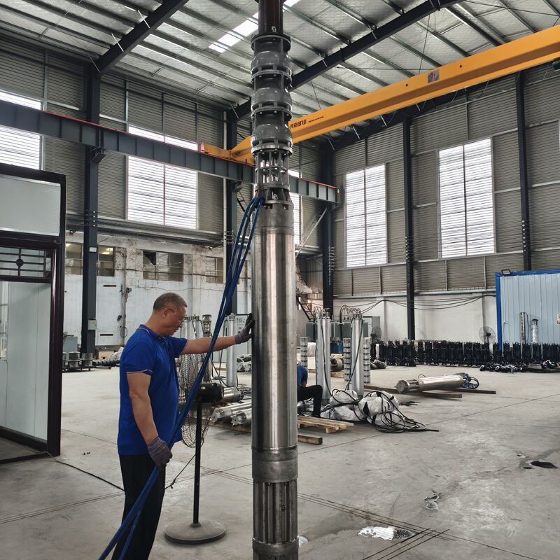 300QJH400-80/2-150KW Włókno ze stali nierdzewnej, głęboko podwodne pompy, odporne na korozję, rozwiązanie dla platform morskich