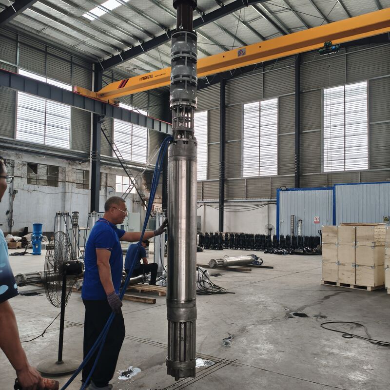300QJH400-80/2-150KW Włókno ze stali nierdzewnej, głęboko podwodne pompy, odporne na korozję, rozwiązanie dla platform morskich