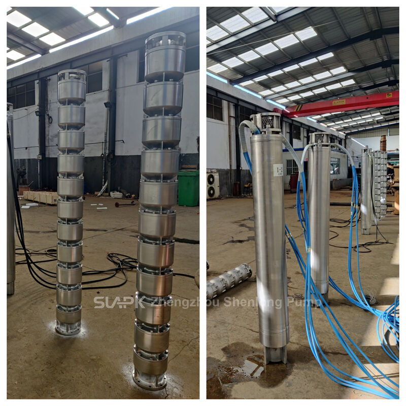 250QJH108-240-132KW Odlewana pompa zanurzająca ze stali nierdzewnej z głowicą 240m do wchłaniania wody morskiej
