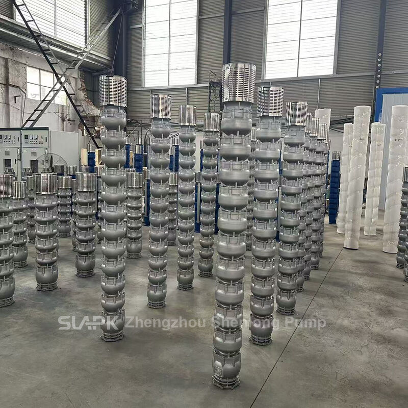 Pompa do studni głębokich ze stali nierdzewnej z silnikiem o mocy 90 kW i przepływem 140 m3/h do przesyłu wody o dużej pojemności