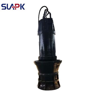 315kW, 9000 m³/h, wysokość podnoszenia 8.16m: Pompa zatapialna osiowa ZQB została zaprojektowana specjalnie do zastosowań w miejskich systemach odwadniających.